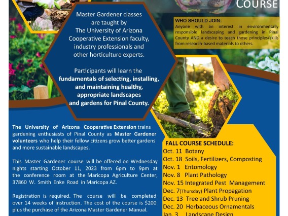 Fall Master Gardener Training Course
