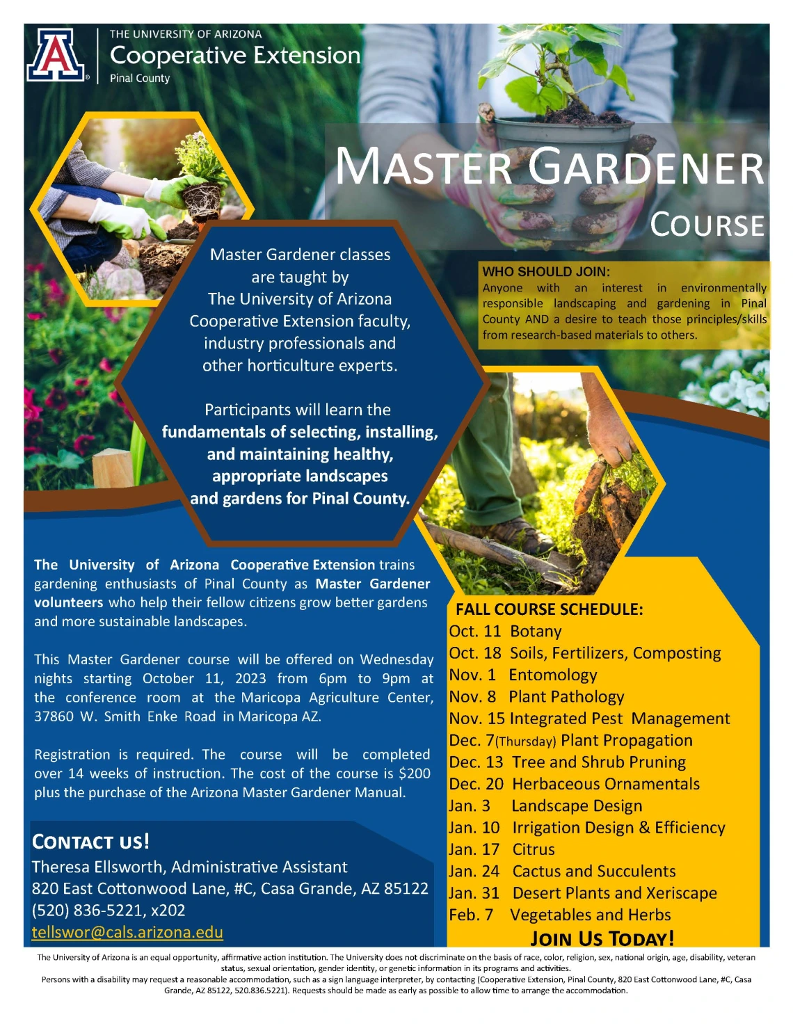 Fall Master Gardener Training Course